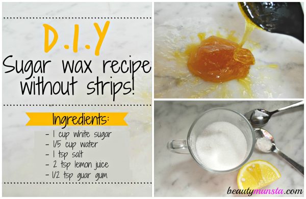 Diy Sugar Wax Recipe Without Strips Beautymunsta Free Natural Beauty Hacks And More