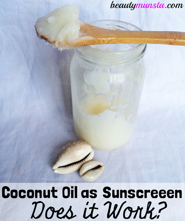 coconut oil for sunscreen