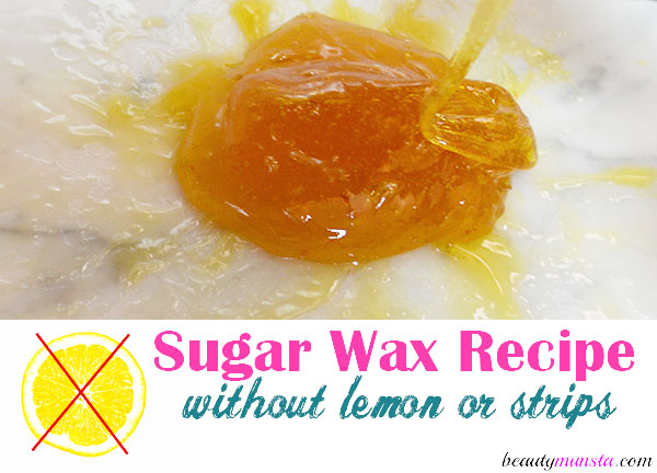 sugar wax recipe no lemon