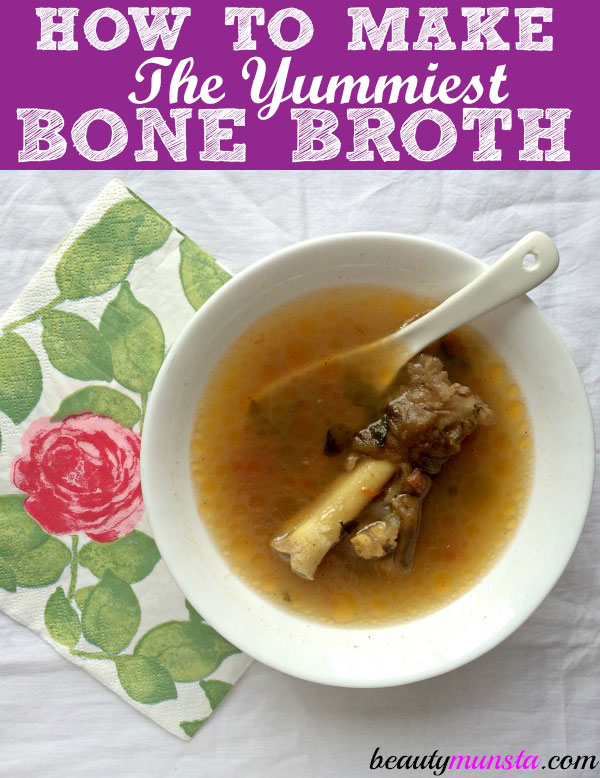 bone broth in a pressure cooker