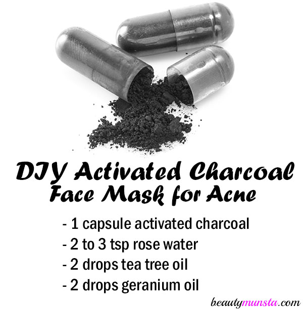 diy activated charcoal face mask for acne