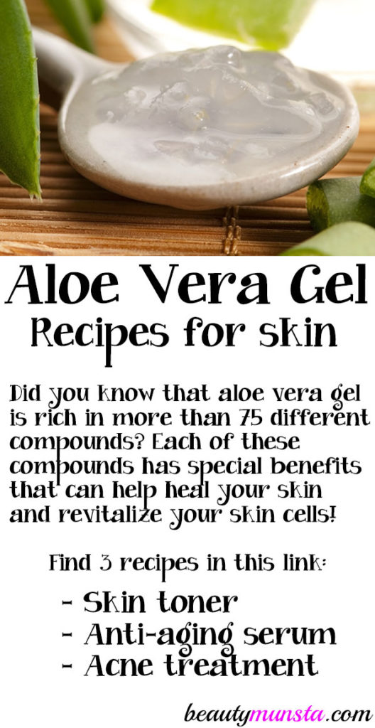 diy aloe vera gel recipes for skin