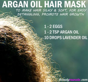DIY Argan Oil and Egg Hair Mask