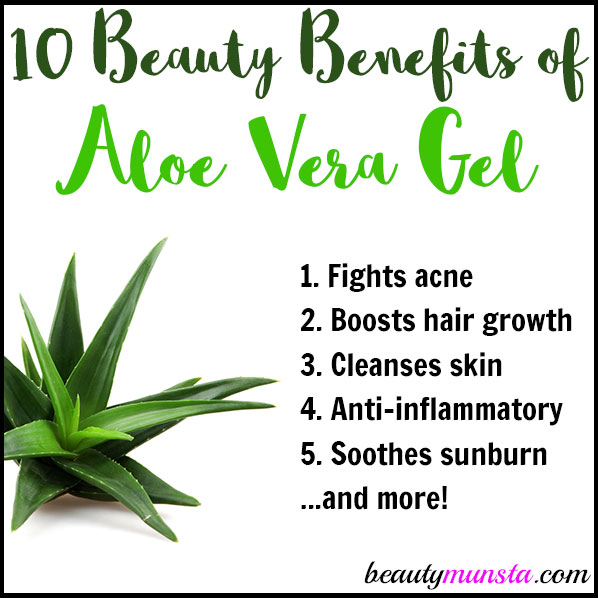 Here are 10 amazing beauty benefits of aloe veral gel for healthy skin and hair: