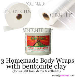 Homemade Body Wraps with Bentonite Clay