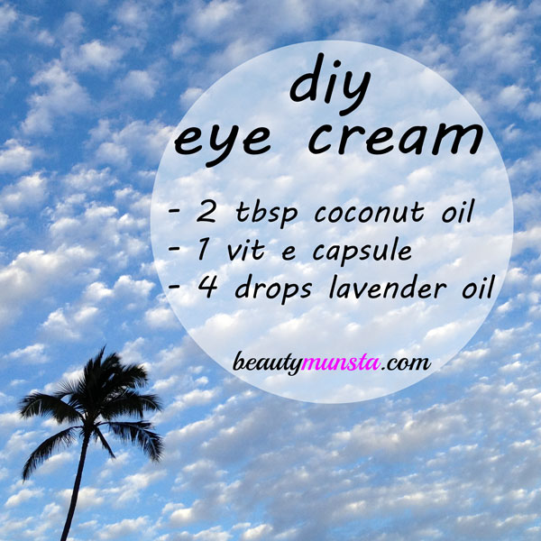 coconut oil and vitamin e eye cream