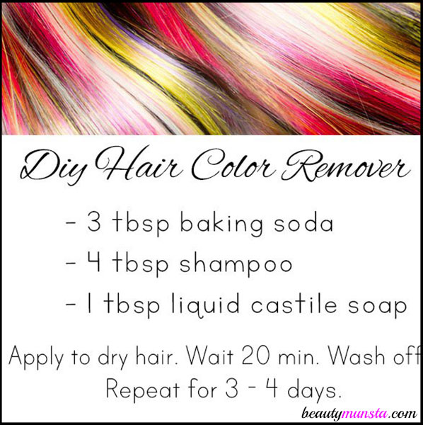 Make your own DIY hair color remover to get rid of unwanted color fast!