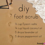 Homemade Foot Scrub for Dry Cracked Feet