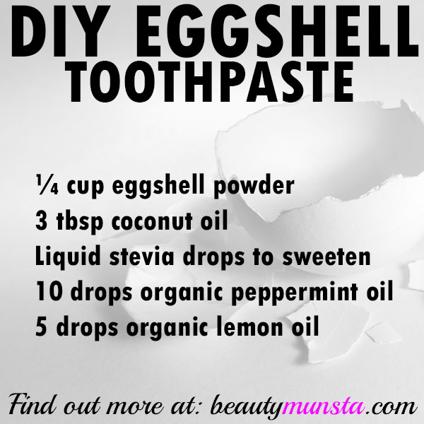 toothpaste made of eggshells