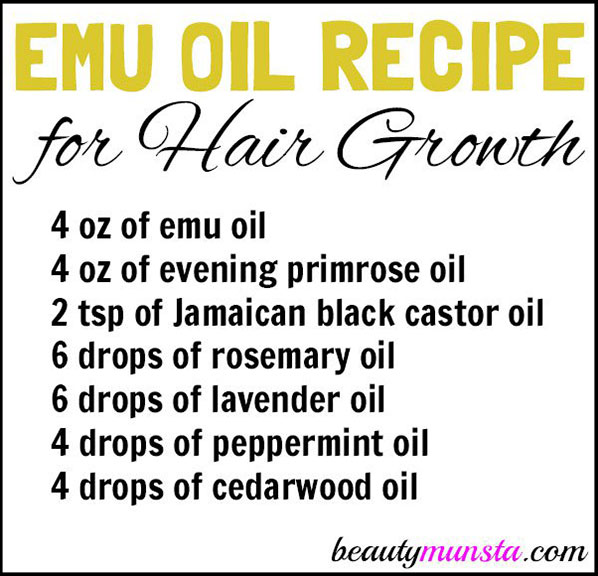 emu oil hair growth recipe