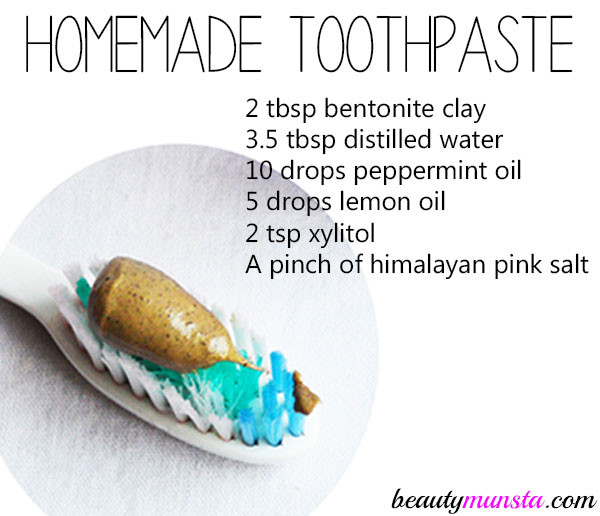 homemade clay toothpaste