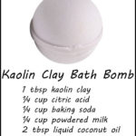 DIY Kaolin Clay Bath Bomb Recipe