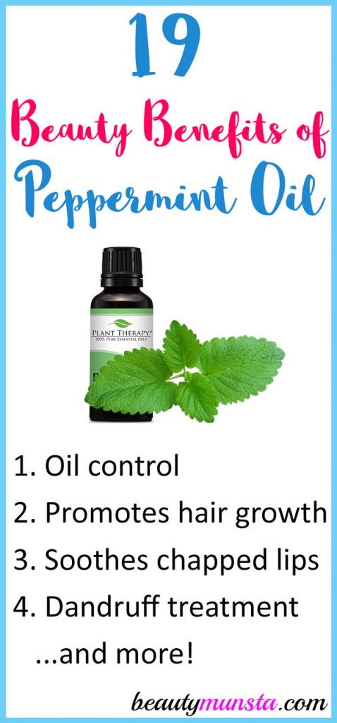 Are there any beauty benefits of peppermint essential oil? Yes of course! Check out 19 amazing benefits of this minty oil for beautiful skin, hair & more! 