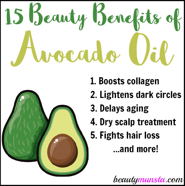 Avocado oil is a star in the skin and hair care world! Discover 15 beauty benefits of avocado oil right here!