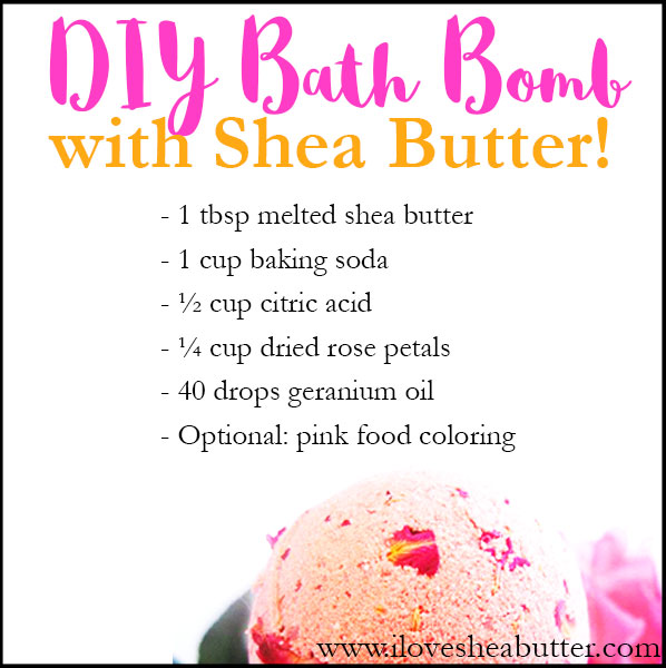 recipe for one bath bomb