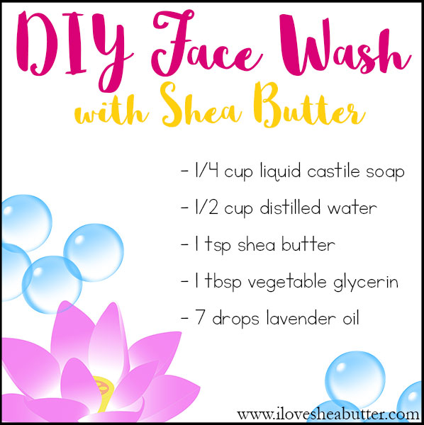 diy shea butter face wash recipe