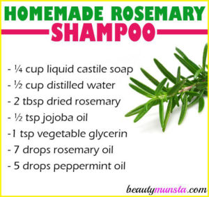 Homemade Rosemary Shampoo for Hair Growth, Itchy Scalp & More