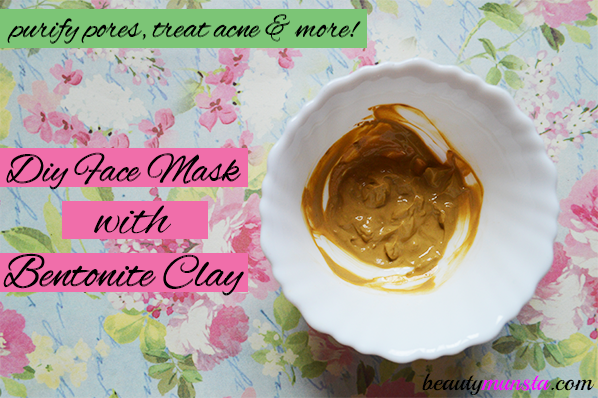 Make a DIY bentonite clay face mask for acne! 