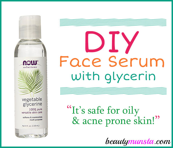 Here's a DIY face serum recipe with glycerin! Enjoy beautiful skin NOW! 