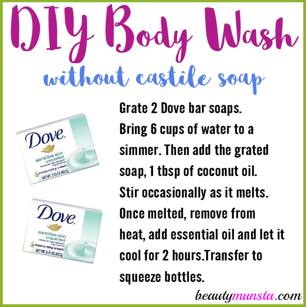 Homemade Body Wash without Castile Soap - beautymunsta ...