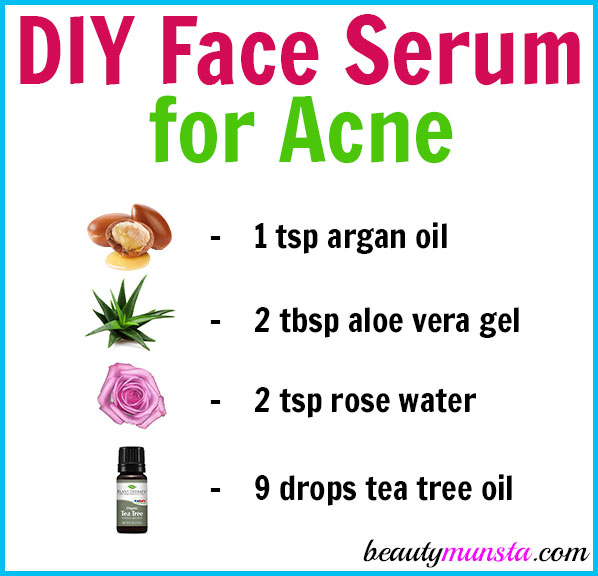 Make a homemade face serum for acne using a few natural ingredients!