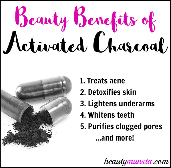 Get to known 12 amazing beauty benefits of activated charcoal for skin, hair and more