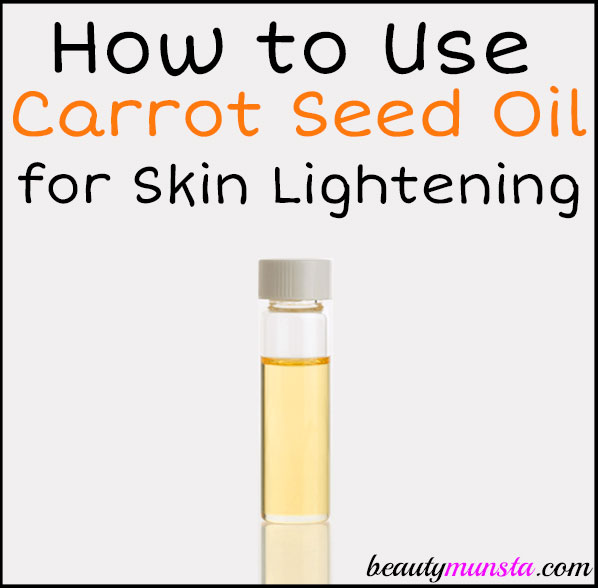 Learn how to use carrot seed oil for skin lightening! 