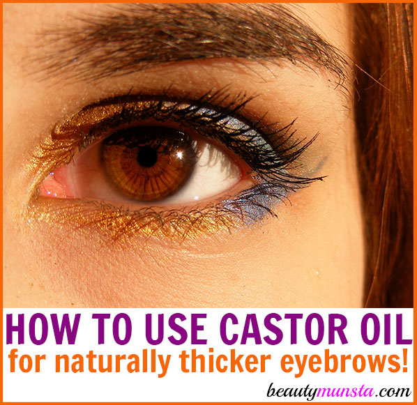 Learn how to use castor oil for eyebrow growth! 