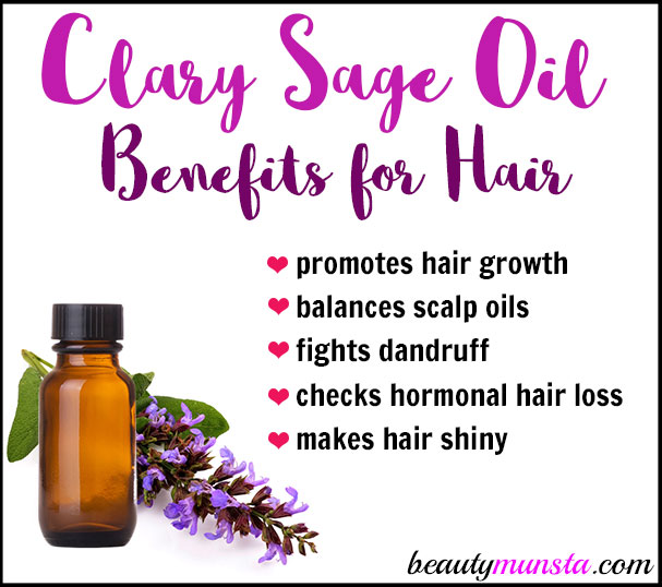 Clary Sage Oil for Hair Growth & Lovely Locks - beautymunsta