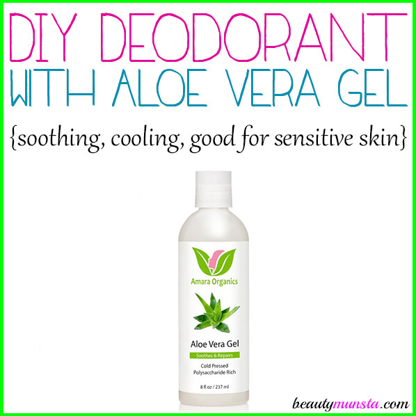 Make a soothing and cooling DIY aloe vera deodorant following this easy and effective recipe! 