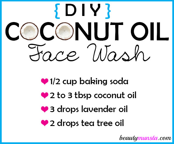 Make a DIY coconut oil face wash for beautiful skin!