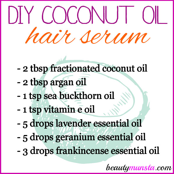 Make a DIY coconut oil hair serum and flaunt healthy and beautiful locks!  