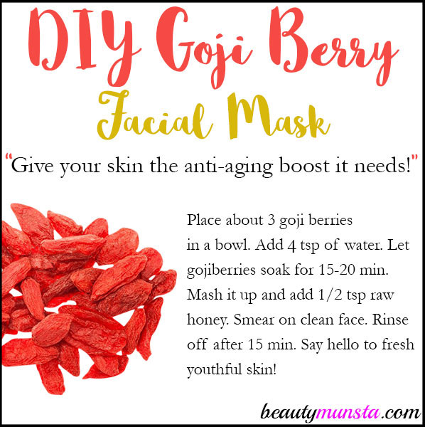 Let’s check out how to make a DIY goji berry face mask in this post! Goji berries are pretty little red fruits that are mostly sold in dried form. They’re highly touted as an incredible superfood