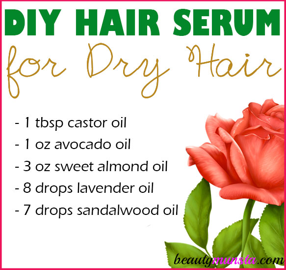 Got brittle and dehydrated hair? Then it’s time to mix up this DIY hair serum for dry hair! 