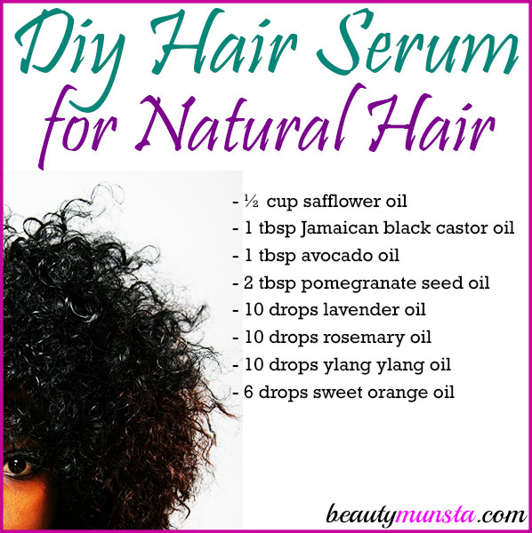 DIY Hair Serum for Natural Hair - beautymunsta - free ...