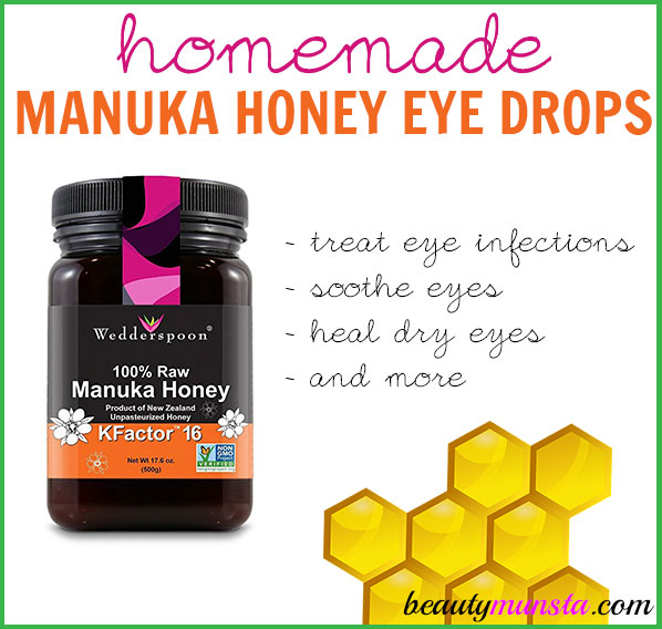 Not long ago, I shared a recipe for a DIY Eye Spray using Raw Honey. Now I want to share something even more powerful and that’s DIY manuka honey eye drops! 