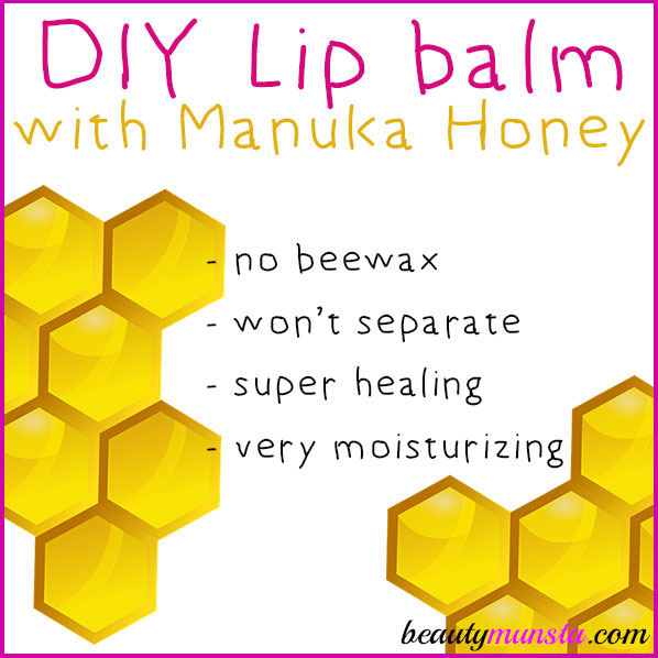 Got peeling dry cracked and bleeding lips? This DIY manuka honey lip balm is here to help! 