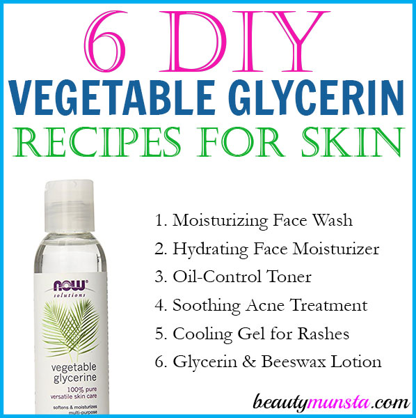 Discover 6 amazing DIY vegetable glycerin recipes for skin in this post! I love vegetable glycerin - it's smooth, silky and very hydrating...