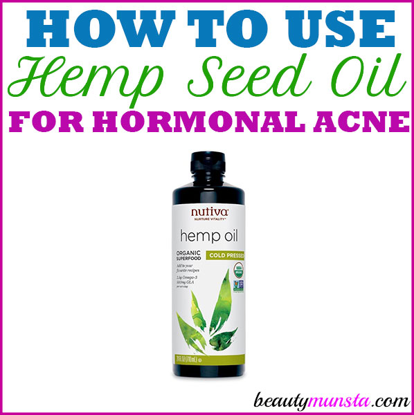 Use hemp seed oil for hormonal acne to finally improve your skin and keep pesky cysts under control! 