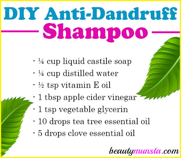 Diy Anti Dandruff Shampoo With Tea Tree Oil Beautymunsta Free Natural Beauty Hacks And More