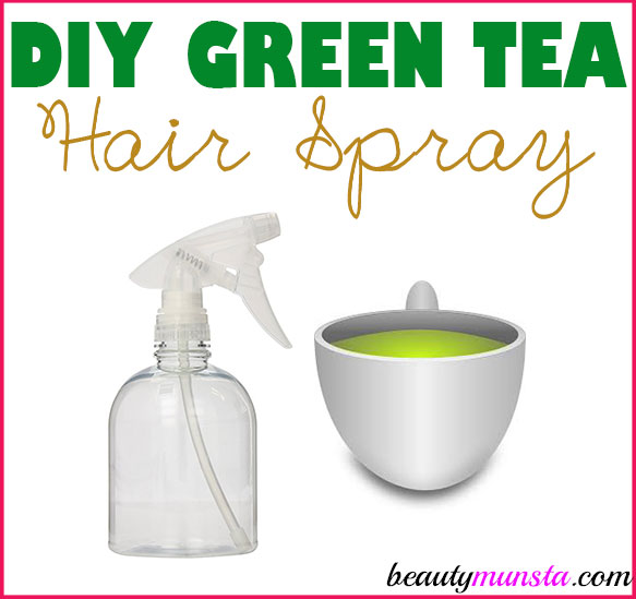 Have you ever thought of making a DIY green tea hair spray? I have a good & easy recipe below! 