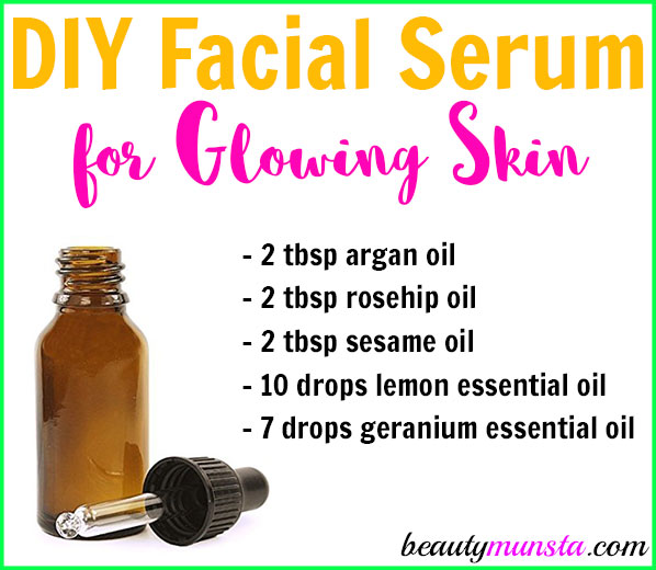 DIY Homemade Serum for Glowing Skin with Essential Oils - beautymunsta - free natural beauty 