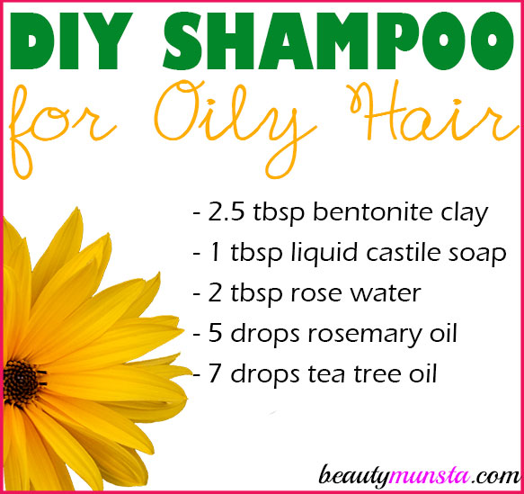 Got flat and greasy locks? Make this homemade shampoo for oily hair - it contains natural ingredients that thoroughly cleanse hair, soak up the excess oils and keep hair looking soft and fluffy!