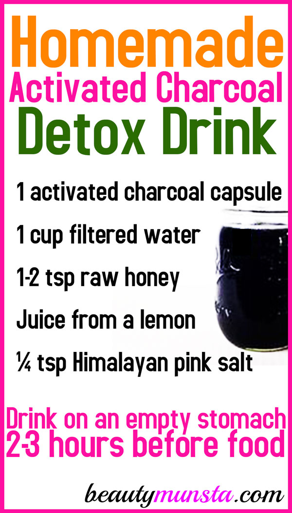 Try this activated charcoal juice recipe for a natural detox at home! 