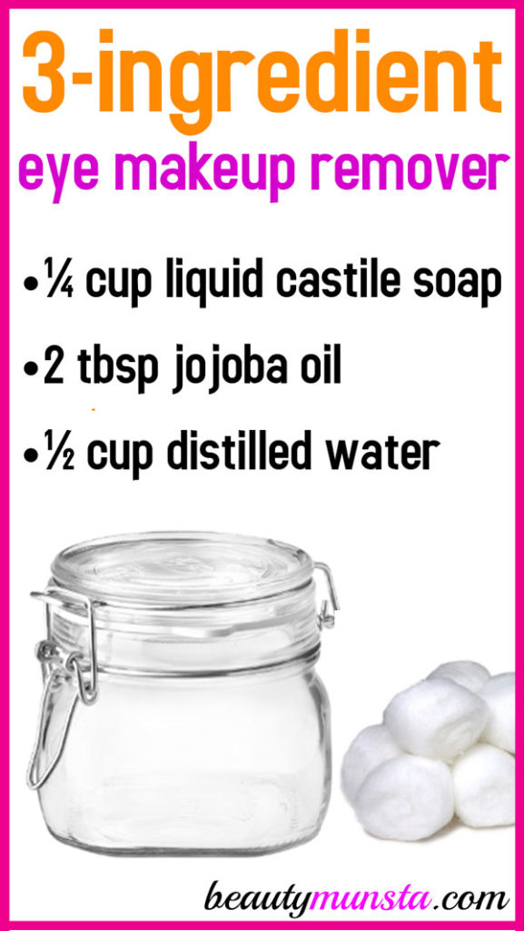 DIY Eye Makeup Remover beautymunsta free natural beauty hacks and more!