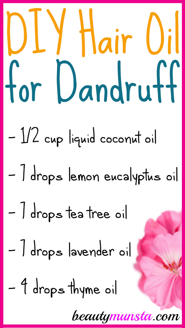 Plagued with a flaky scalp? Try this DIY hair oil for dandruff! It might be your miracle cure! 