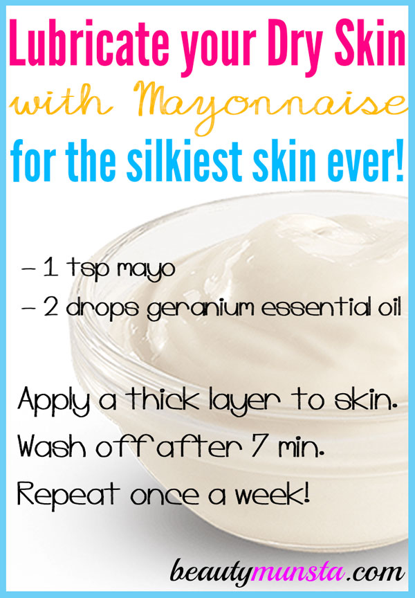 Grab your jar of mayonnaise and whip up this luscious DIY mayonnaise facial mask for your skin!