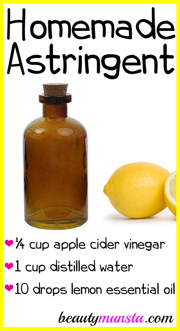 Making this homemade astringent for oily skin is super duper easy and it works! 