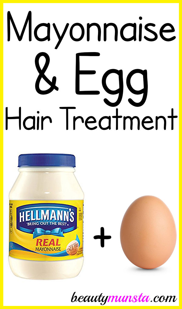 Pamper your damaged & frizzy locks with this mayonnaise and egg treatment for dry hair! 