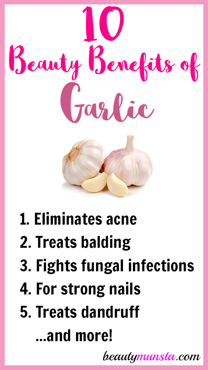 The beauty benefits of garlic are not to be missed as they are so potent and remedial for many conditions! 